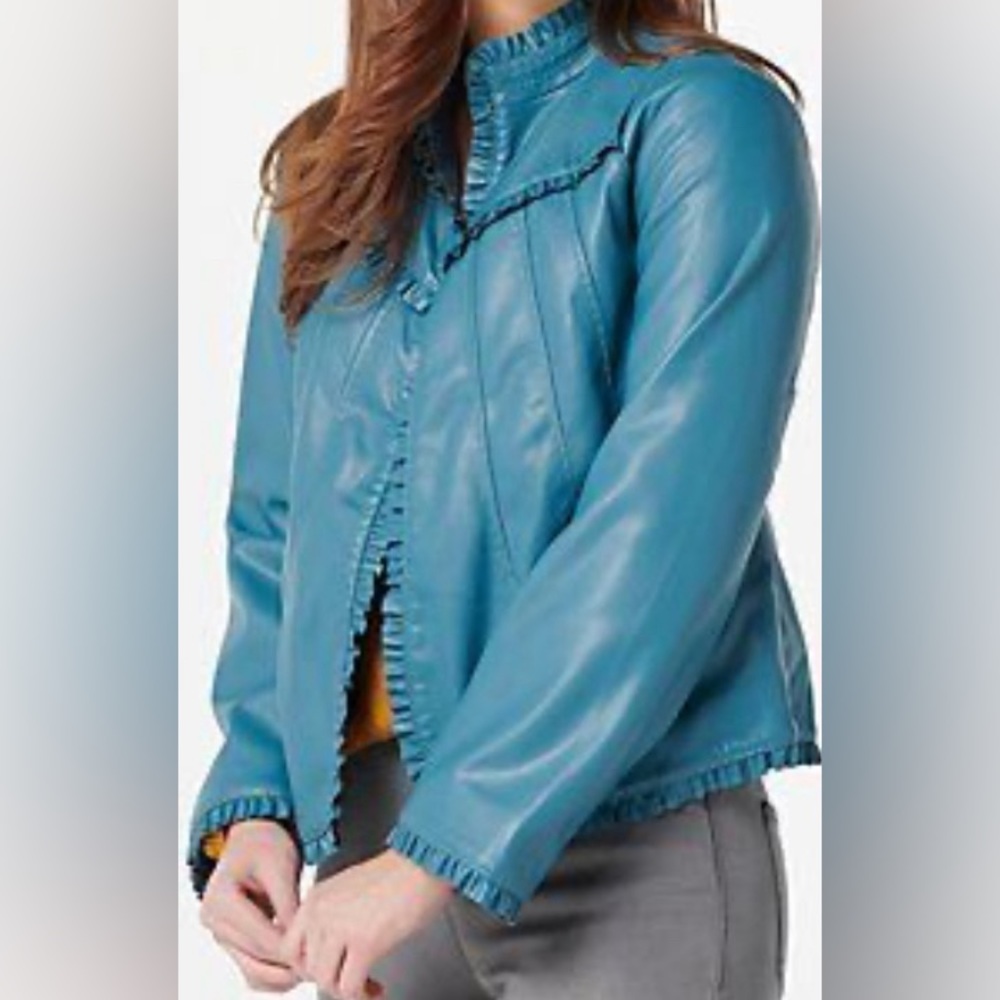 The Muses Lounge - Vegan Leather Jacket - Size XS
